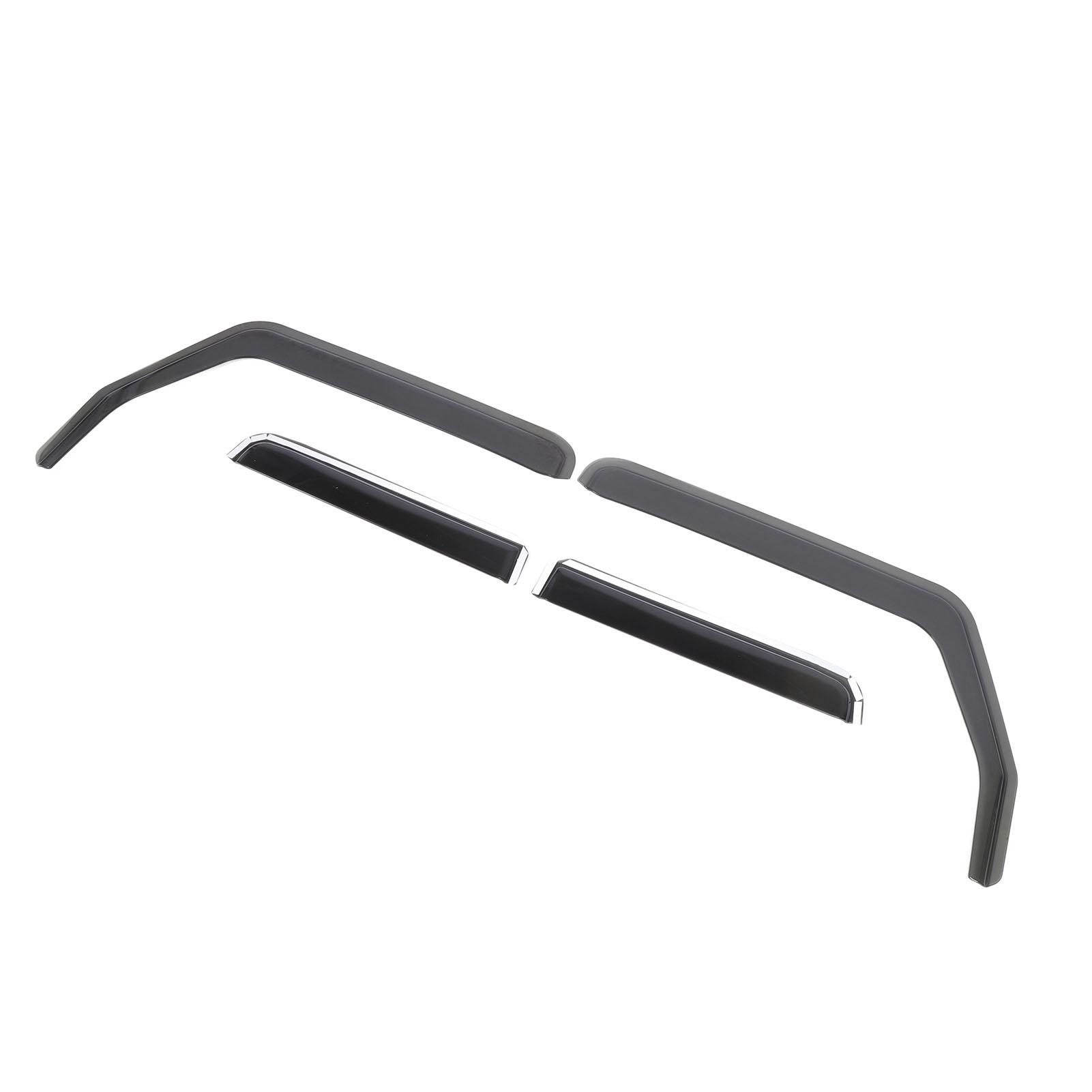 

4 шт. набор оконных ветровых козырьков PE долговечный оконный дефлектор защита от дождя для Unlimited JK 4