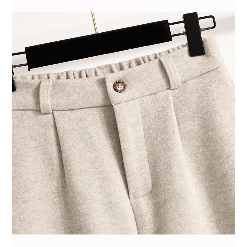 DIMANAF 2025 Autumn Winter Women Plus Size Pants Thick Warm Fashion Lady Long Pants Oversized Loose Bottoms