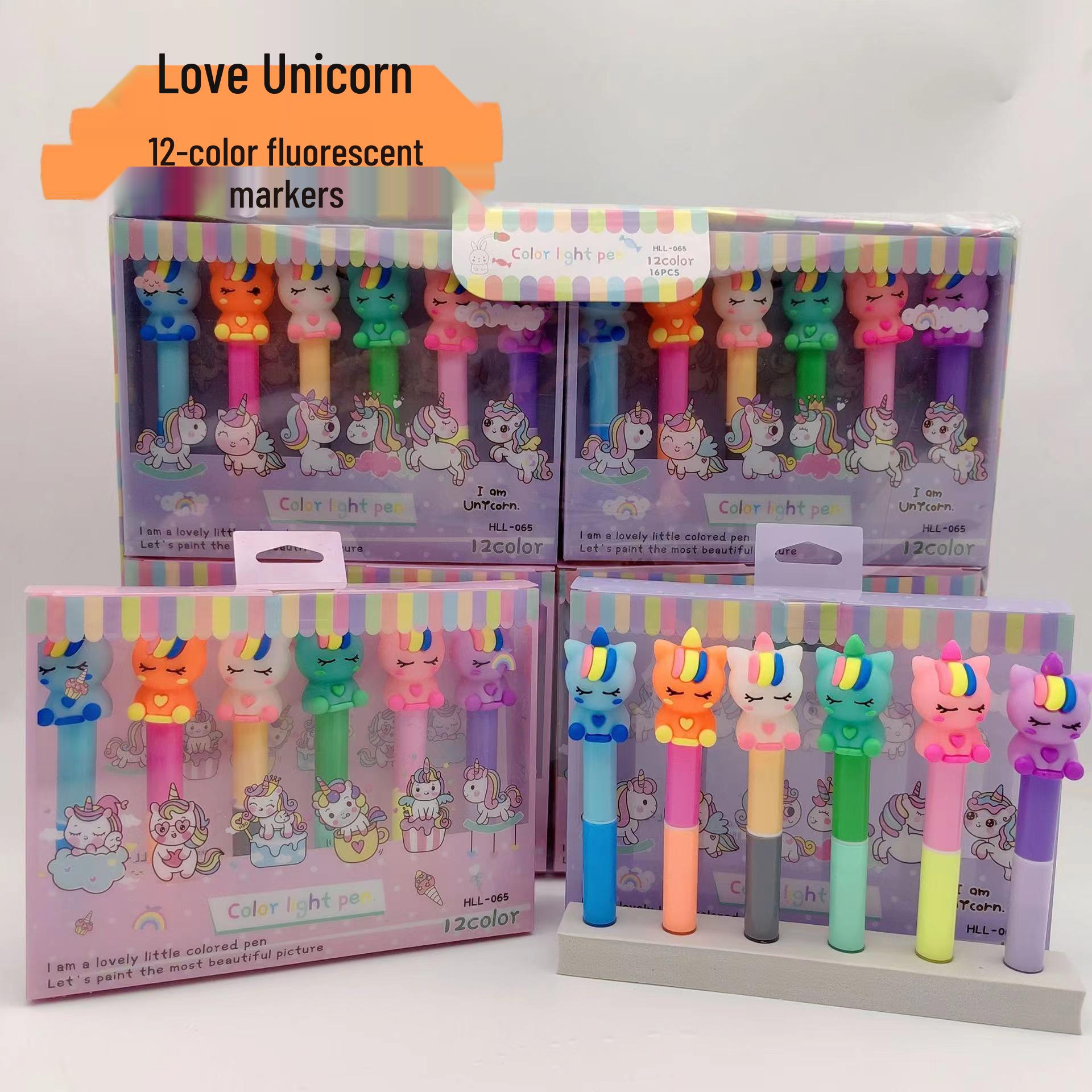 Kuromi 12-Color Double-Ended Fluorescent Watercolor Markers