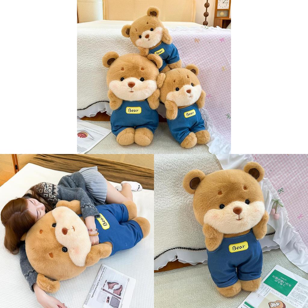Cute Cowboy Teddy Bear Plush Toy Cartoon Soft Stuffed Animal For Children Gift
