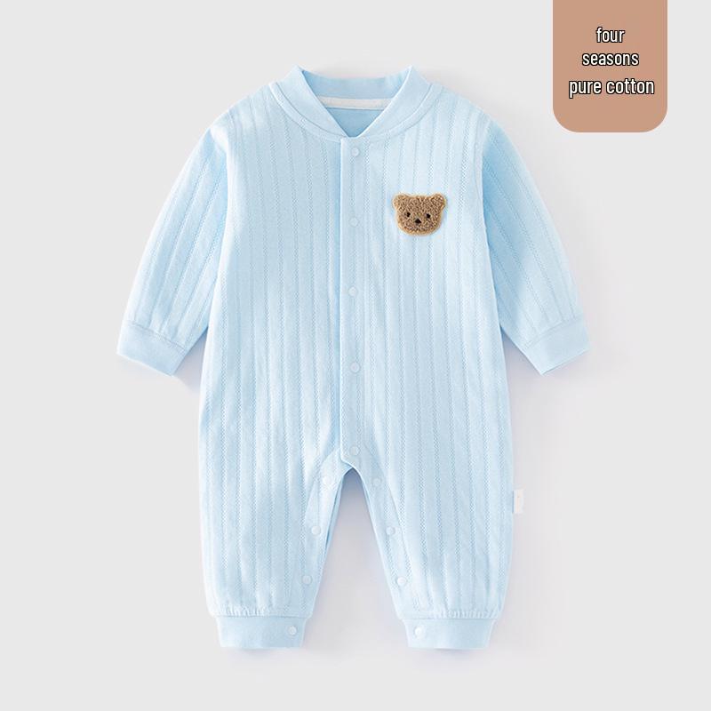 Baby Onesie Pure Cotton Four Seasons Style Boneless Romper Harem Pajamas Newborn Spring Autumn.