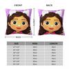 Cute Dollhouse Gabby Pillowcase Soft Fabric Cushion Cover Decoration Kids Pillow Case Cover Home Zipper
