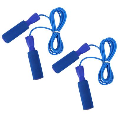 2 Pièces Corde à Sauter à Vitesse Réglable Outils d'Entraînement d'Exercice de Fitness pour Étudiants Adultes Bleu