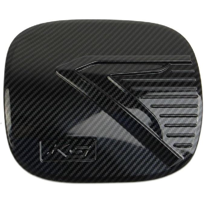 Korlot Carbon Fiber Style Fuel Tank Cover Gas Door Trim Accessories For KIA K5 2021-2026