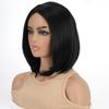 Women Synthetic Short Straight Wig BOBO Natural Black Hair Daily Cosplay Party Use Heat Resistant Fibre Wig