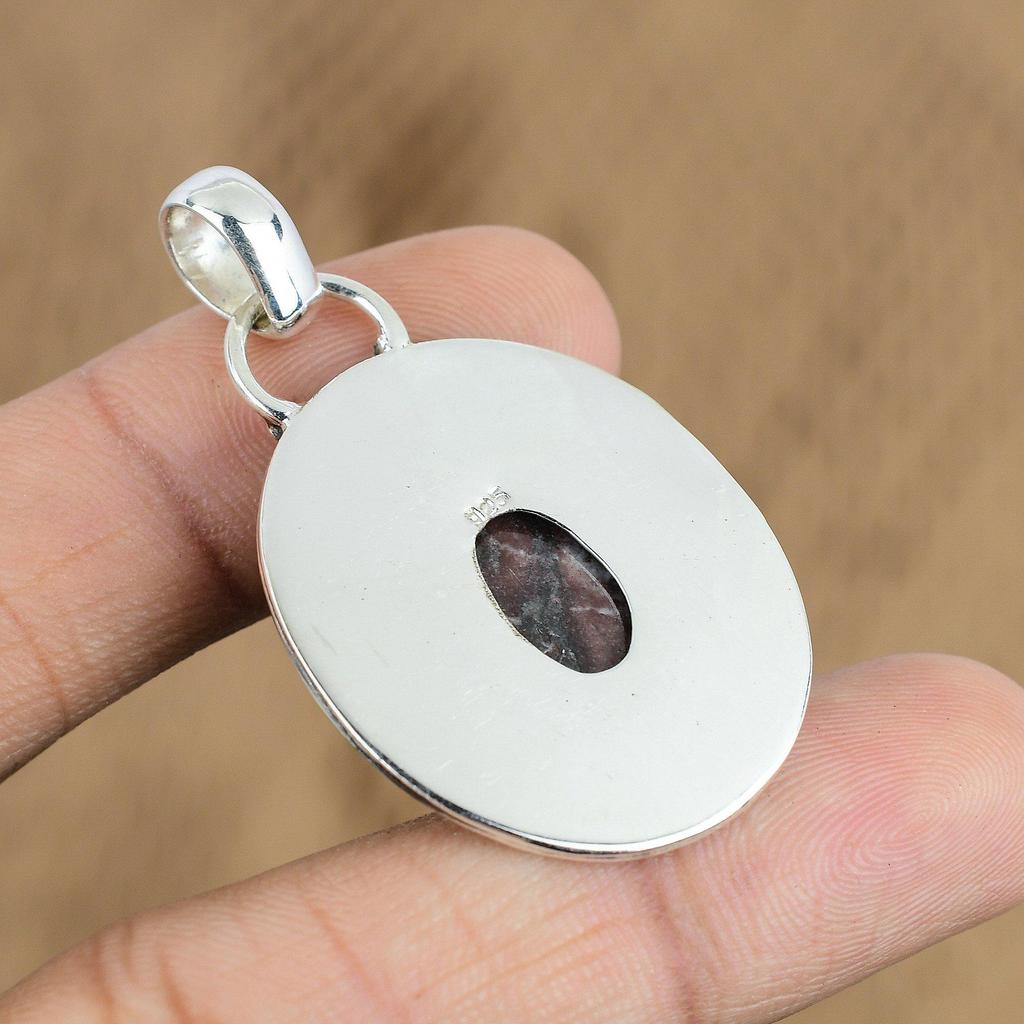 Mothers Day Deal Coconut Jasper Gemstone 925 Sterling Silver New Pendant Jewelry