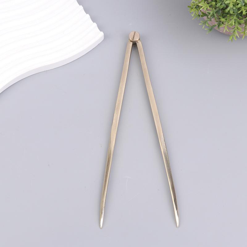 Solid Brass Straight Chart Divider Rust-Resistant Navigation Measuring Instrument Marine Splitting Tool For Architects
