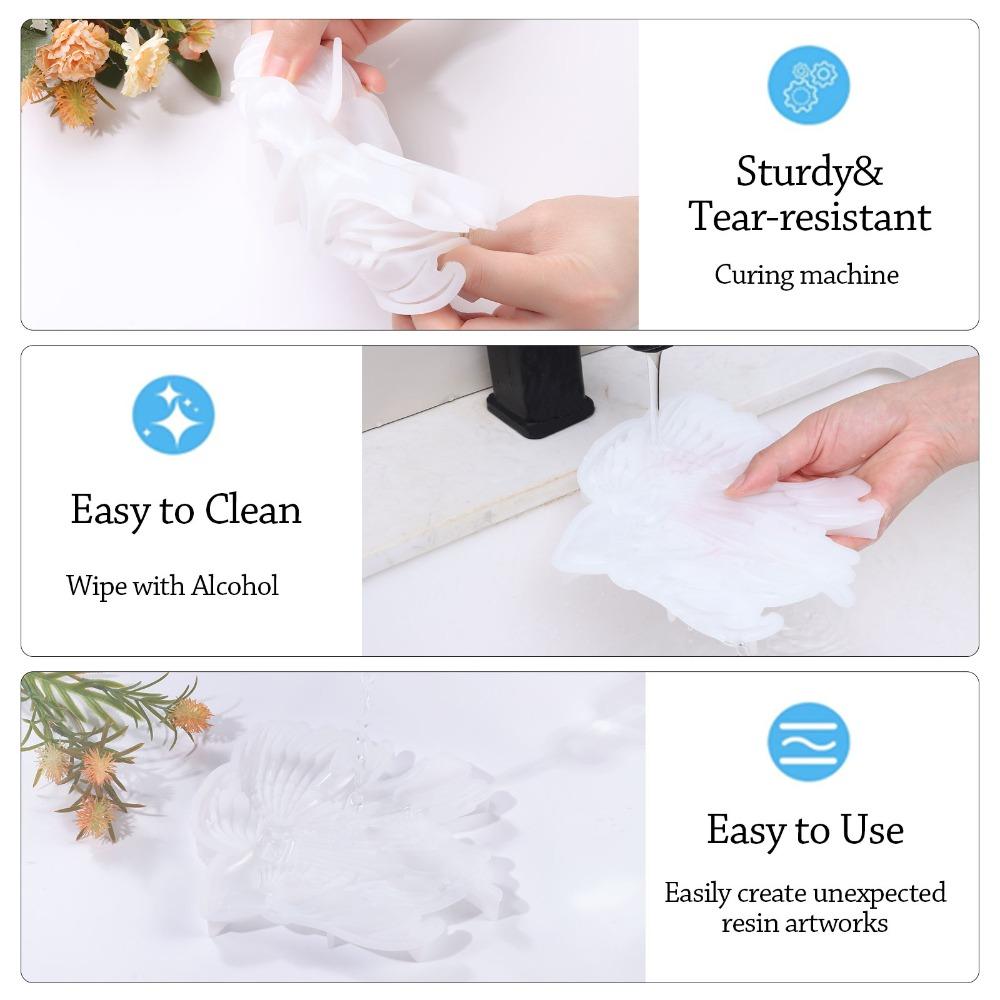 Sea Turtle Silicone Molds Fish Gypsum Mold Hot 3D Resin Crafts Silicone Mold  Holiday Gifts