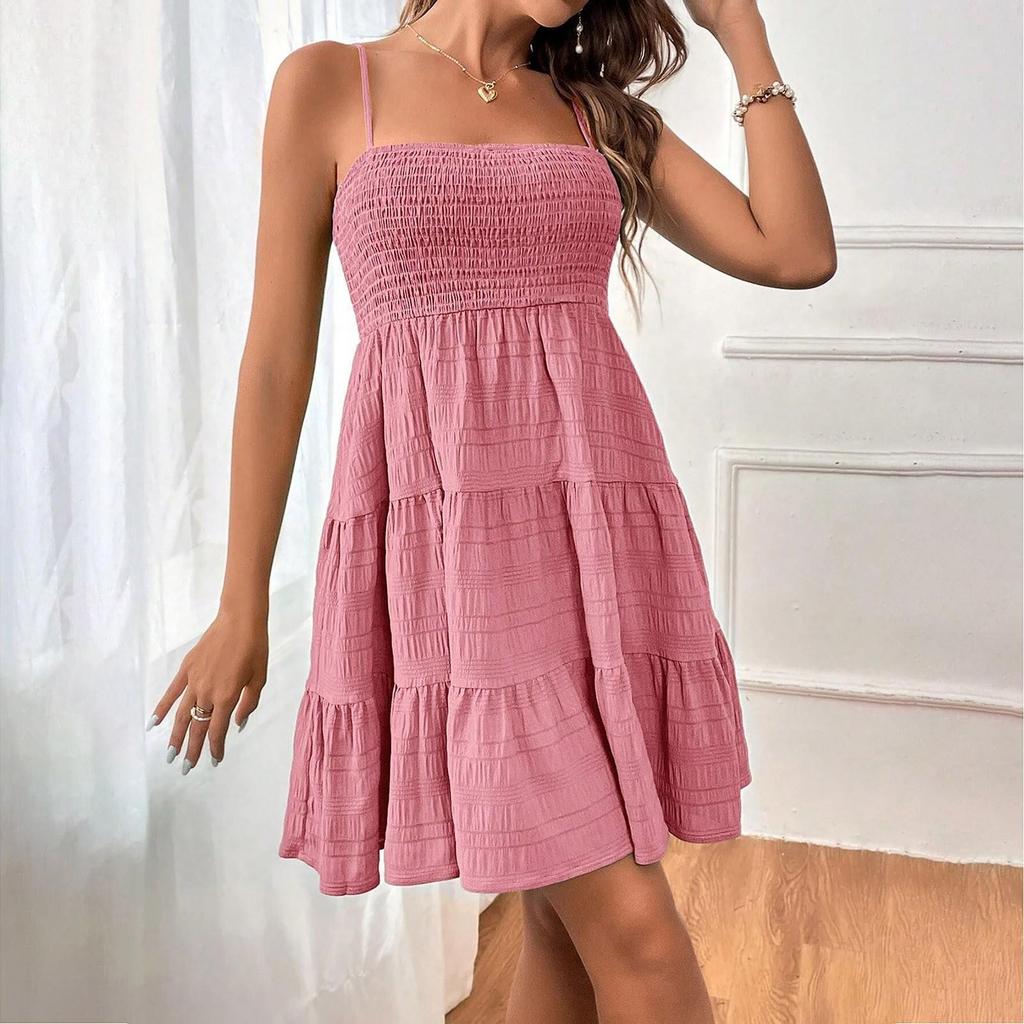 Kadın Günlük Yaz Elbise Kolsuz Sundress Tank Elbiseler Plaj Elbisesi Plaj Elbisesi