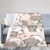 Bubu Dudu Süßer Cartoon-Bär Charakter Warme Weiche Decke Kawaii Panda Plüsch Überwurfdecke Schlafzimmer Flanell Bettüberwurf Sofabezug