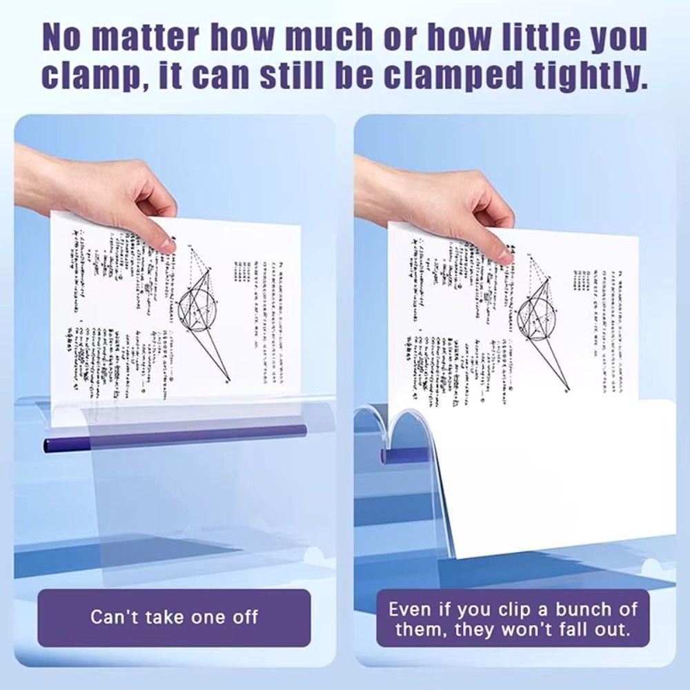 10PCS/Set Draw Rod A4 File Folder Waterproof Office File Organizer Test Paper Storage Clip  Students