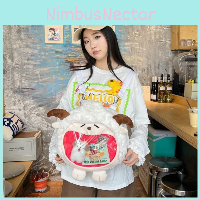 Pleasant And Goal Big Big Wolf Paddi Theme Plush Itabag Large Backpack Capacity