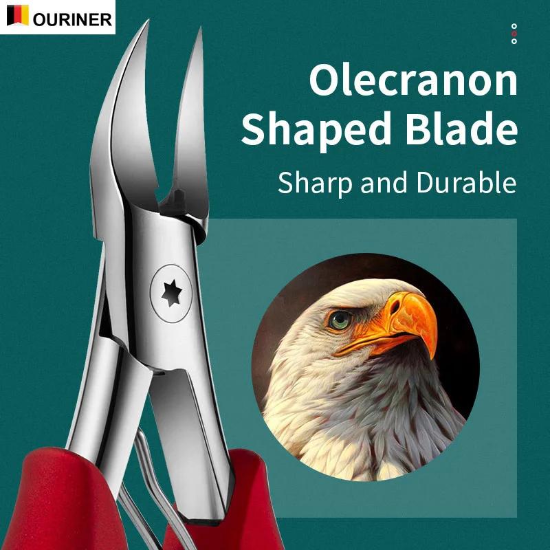 Stainless Steel Ingrown Toenail Nail Clippers Trimmer Cutters Manicure Pedicure Cuticle Nipper Paronychia Dead Skin Remover Tool