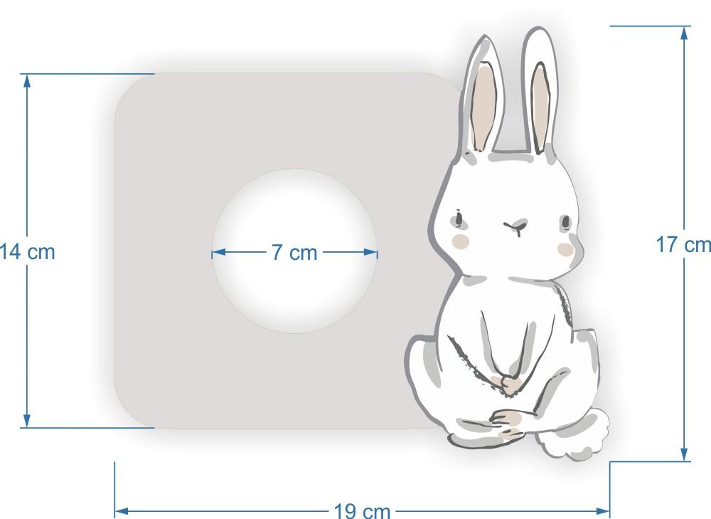 Protective Sticker for the Switch in a Child' Room - Hare