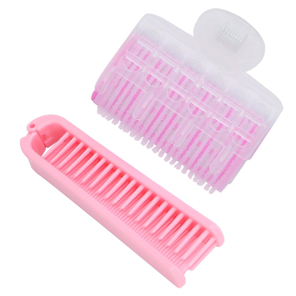 DIY Bangs Hair Roller Curler Hair Curling Styling Tool Women Hairdressing Curlers Set (Pink)