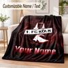 Personalisierte Flanelldecke FC Köln Aufdruck Warme Gemütliche Decke Zuhause Sofa Bettwäsche