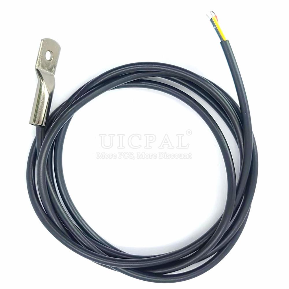 DS18B20 Temperature Sensor Probe 304 Stainless Steel 6*30MM OD 3.0MM Waterproof Dustproof Sensors Cable 1M Length