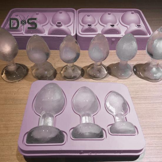 Silikonová forma na ledové kostky Nový tvar Výrobník ledových kostek pro dospělé Žert Dárkové potřeby pro párty pro whisky Koktejly Nápoj Brandy Šťáva