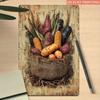 Vintage Tin Sign, Vegetable Farmhouse Decor, Metal Wall Art for Kitchen