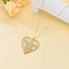 New Creative Shiny Micro-inlay Colored Zircon Heart-shaped "MAMA" Pendant Necklace for Women Exquisite Mother's Day Gift Jewelry