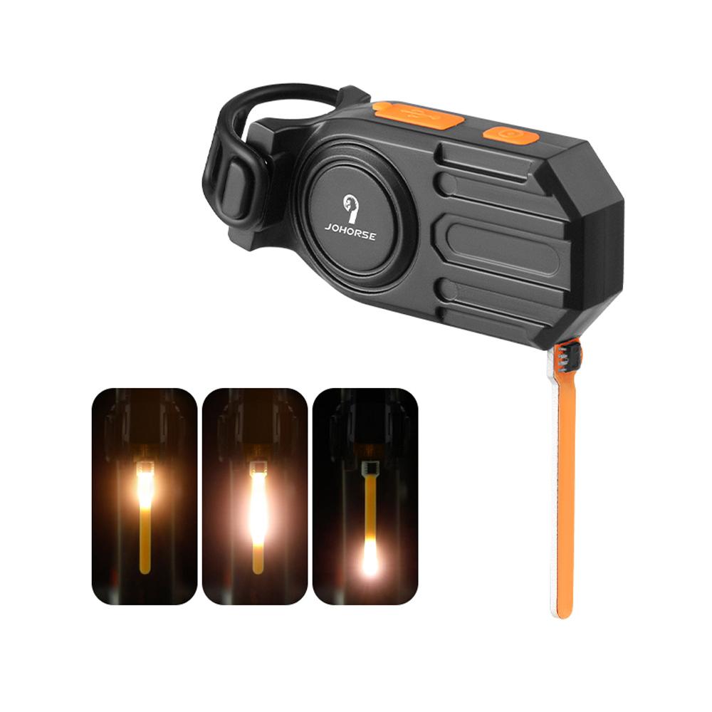 JOHORSE Bike Taillight USB Rechargeable Rear Light Cycle Warning Light Support Multiple Lighting