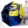 1PC Automatic Open/Close Folding Umbrella, Windproof 8 Rib Construction, Lightweight Travel Umbrella for Women/Men 0903226