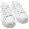Zara Pu Fashion Simple Thick Sole Lightweight Low Top Sneakers Men Sneakers White 12286520001