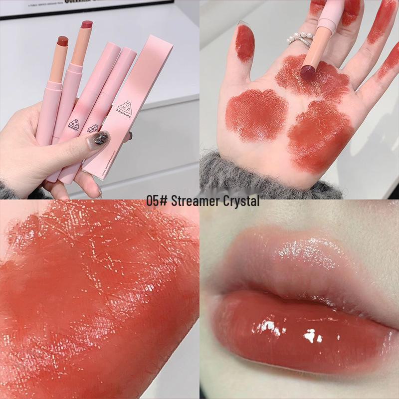 DaimAnpu Rotating Lip Gloss: Moisturizing Lipstick with Water Shine, Reduces Lip Lines.