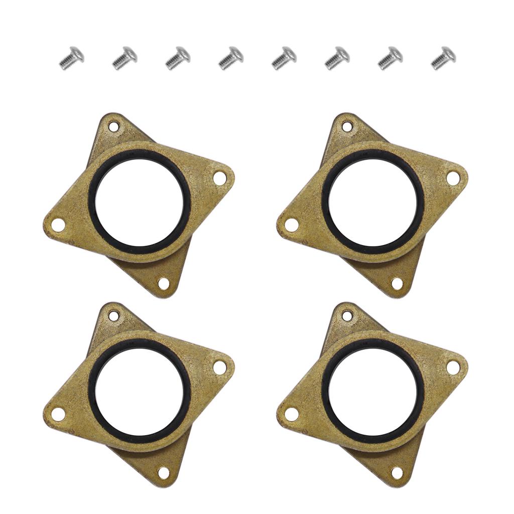 Aibecy 4pcs Brass & Rubber Stepper Motor Vibration Damper Shock Absorber