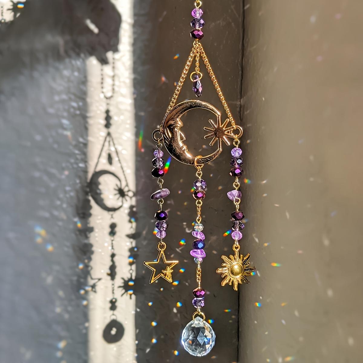 

Celestial Moon Goddess Crystal Sun Catcher,Home DecorHolidayDecorIndoorHome Decor Outdoor Garden Hanging Decoration,Holiday Gift