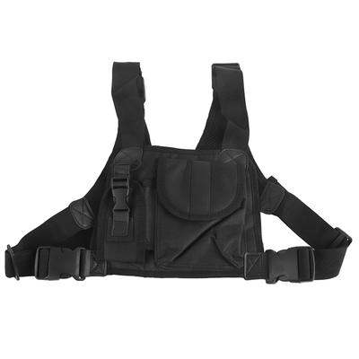 Two Way Radio Chest Pocket Pack Backpack Radio Accessory Pouch Holder Carry Case