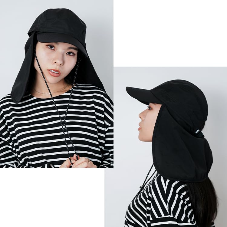 Kiu Sunshade Jet Cap UV Suitable for All Chin Sun Heatstroke and 2ND, Waterproof, Water-Repellent, Breathable, Protection, Weather, Strap, Protection,