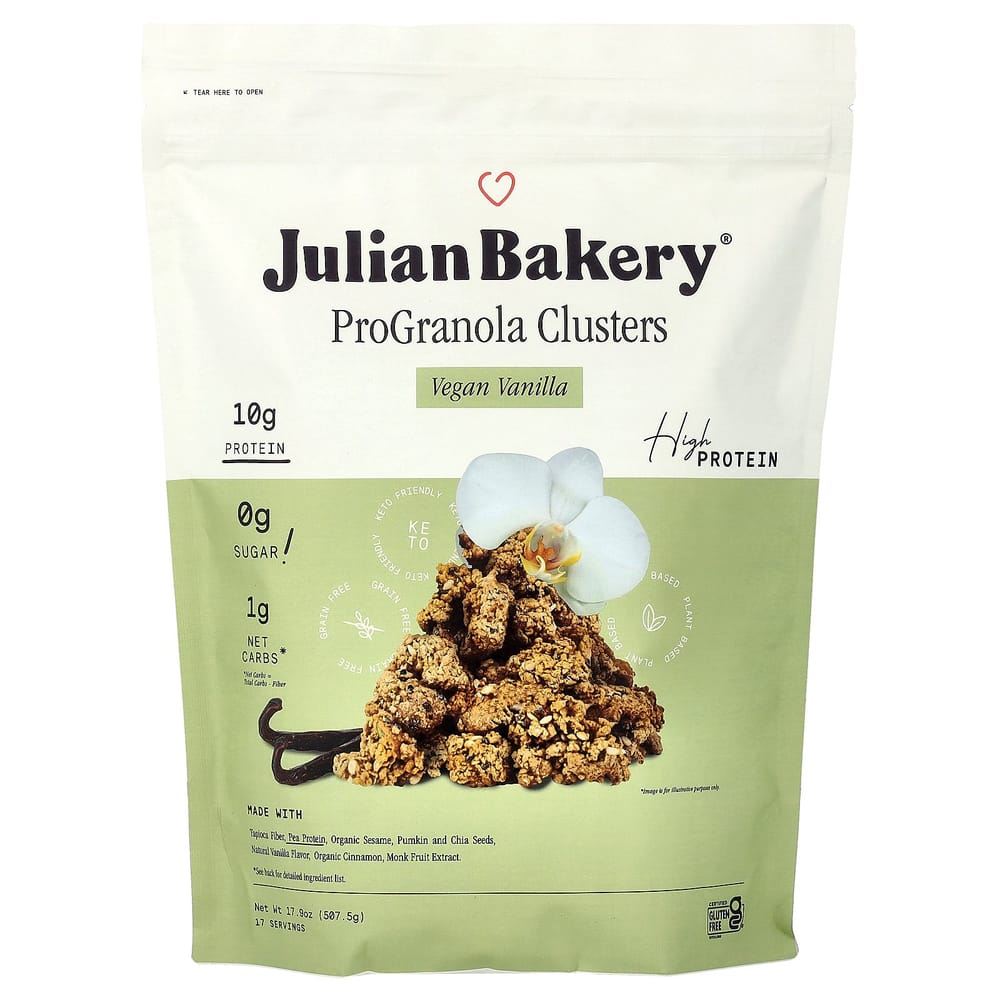 Julian Bakery Pro Granola Vegan Vanilla Clusters, 507.5g (17.9oz) 507.5g - 1 ea