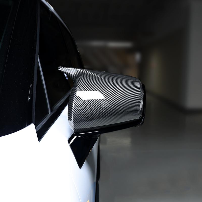 For LX3 Hyundai Palisade 2025 2026 Rear View Mirror Cover Bull Horn Style Carbon Fiber ABS Rearview Mirror Shell LHD/RHD