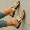 Summer toe cool slippers women's new camouflage fashion flat casual outside beach women's shoes