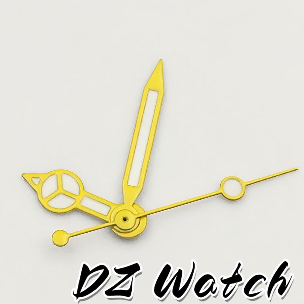 

DZ NH35 Модифицированные стрелки часов Набор серебристо-золотистых розово-черных синих зеленых оранжево-желтых стрелок с зеленым светом для NH35 NH36Movement