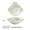 Set de Veselă Ceramică în Stil European cu Relief: Farfurii de cină, Boluri de orez, Boluri de salată și Farfurii pentru friptură