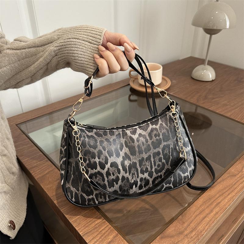 New Fashi Simple Crossbody Bag Women Stylish Leopard Print Shoulder Bags Small Design Comfortable and Versatile Storage Bags