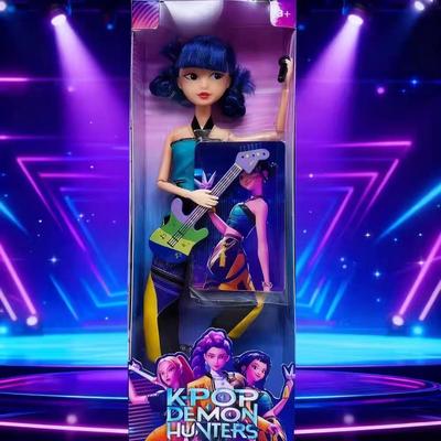 11.5 Inch Kpop Demon Hunters Action Figure Doll Rumi Mira Zoey Sussy Beautiful Princess Baby Girl's Heart Decorative Doll Gifts