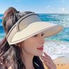 Women Sun Hat Large Brim   UV  ive Beach Sun   Hat Fashionable Acrylic Fibres