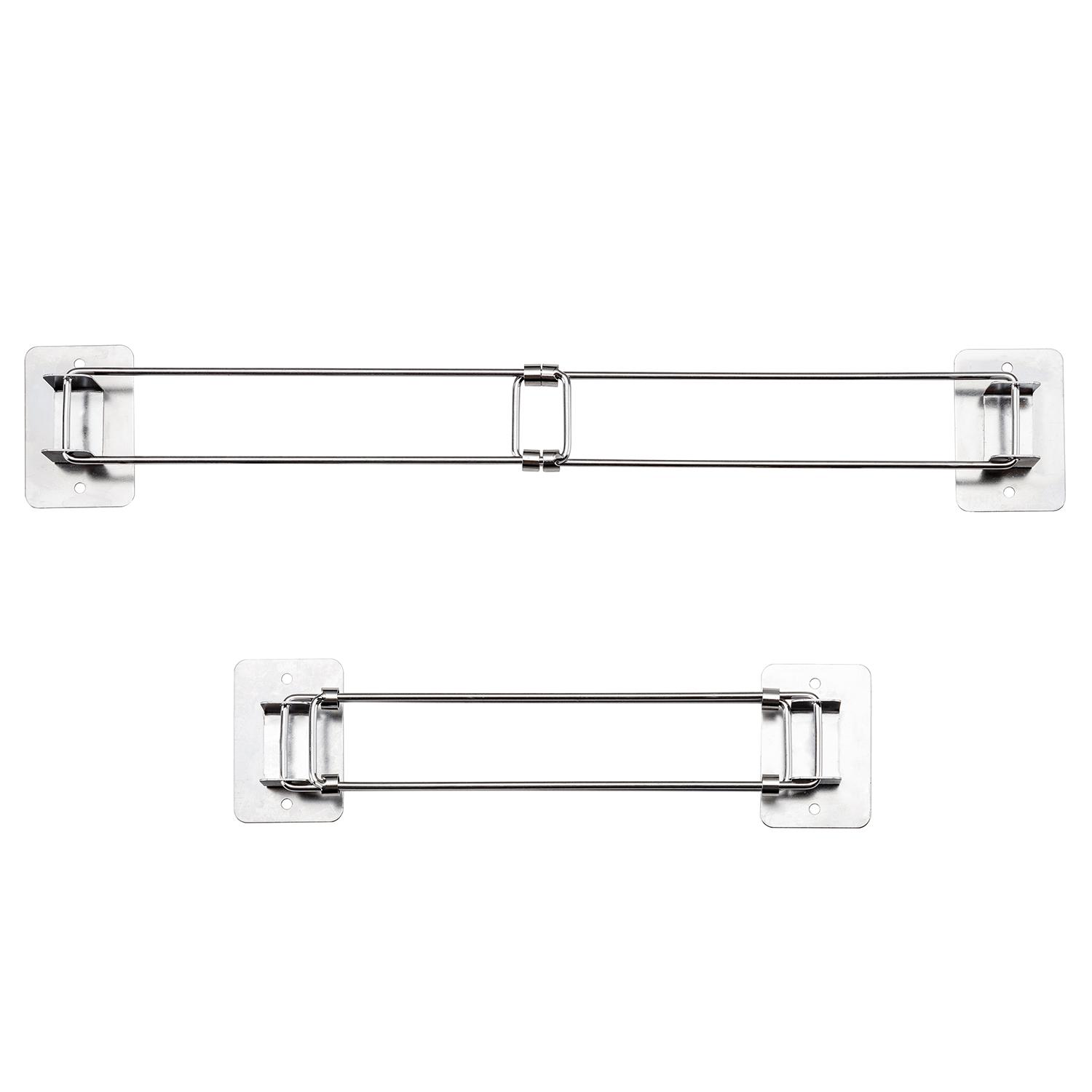 2pcs RV Shower Corner Storage Bar Camper Travel Trailer Caravan Adjustable Stick-on Bath Shower Protective Shelf