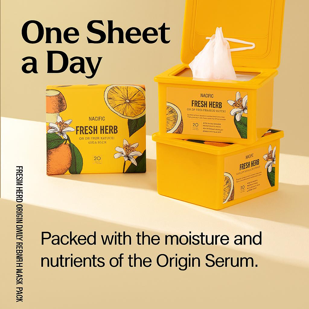 NACIFIC Fresh Herb Origin Daily Revitalizing Mask Pack (30 Sheets)