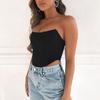 Sleeveless Off Shoulder Crop Tops Fashion Sexy Corset Vest