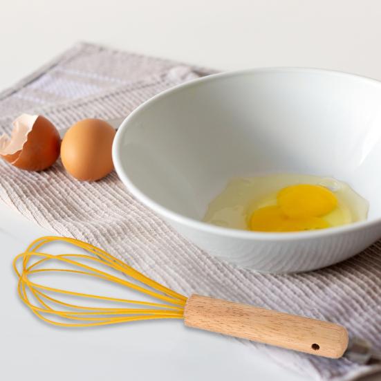 

Egg Beater Food Grade Labor-saving Wood Manual Milk Frother Baking Tools for Home