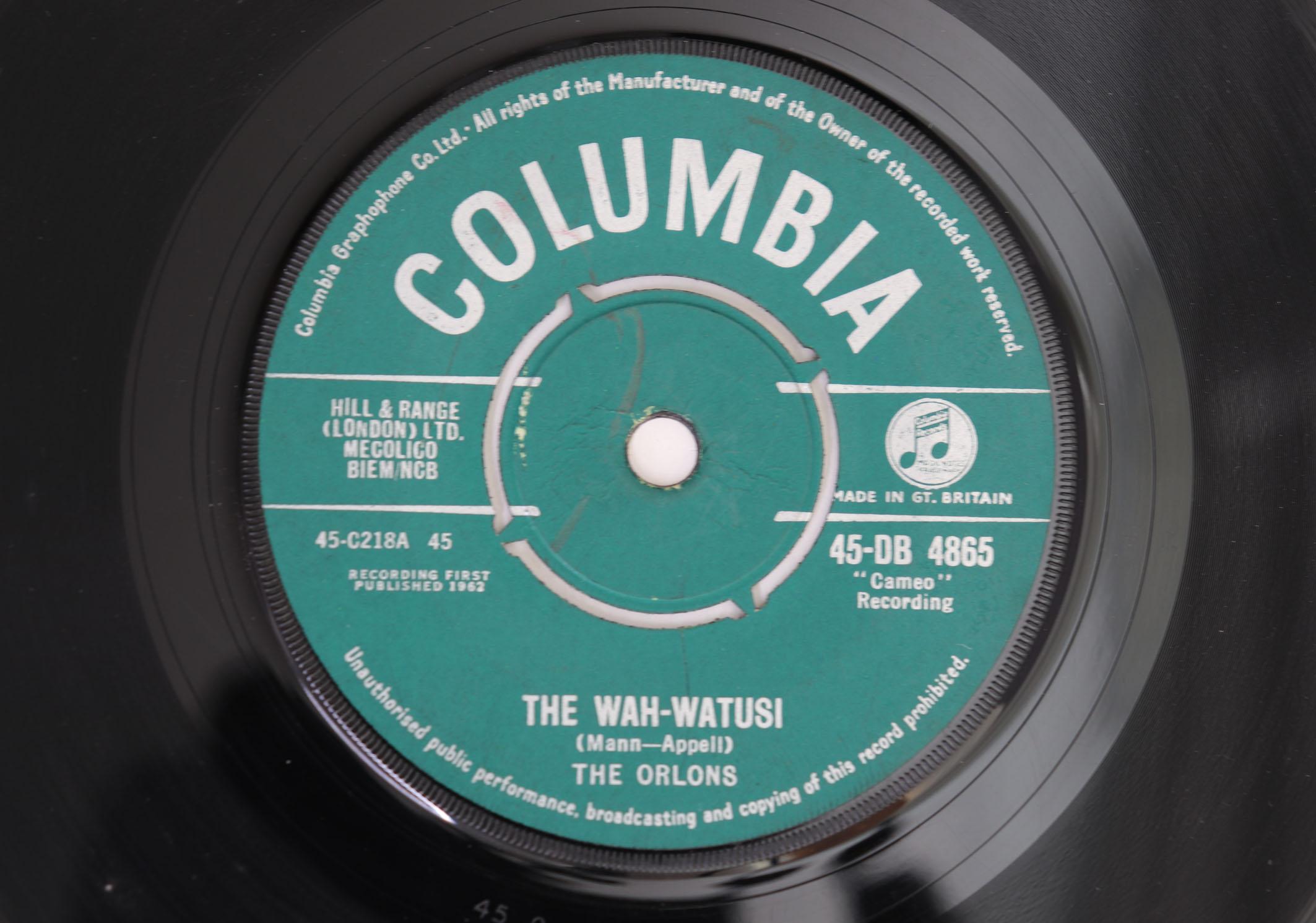 

7inch Record ORLONS Wahwatusi Holiday Hill 45DB4865 COLUMBIA 1962 UK SoulFunk Used