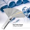 2pcs Stainless Steel Valve Thickness Gauge 32 Blades Gap Measurement Tool  Valve Adjustment