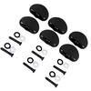 6Pcs Electric Guitar Tuning Peg Key Button Folk Guitar Tuning Peg Handle for Replacement Black