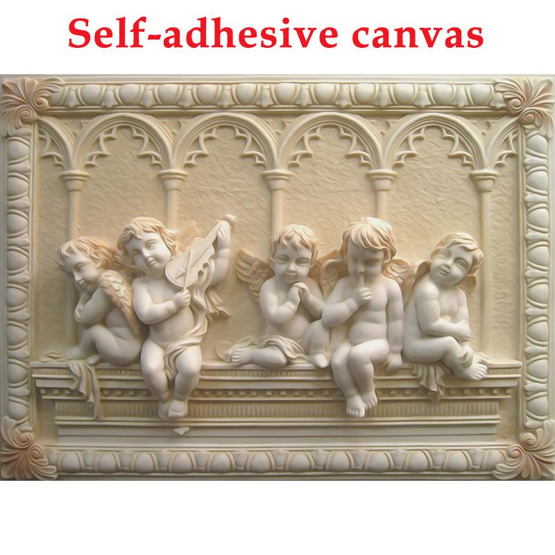 

Европейский стиль, кукла-ангел, 3D стереоскопические обои на заказ, гостиная, диван, нетканый ТВ-фон, обои для домашнего декора 330cm (W) x 210cm (H)