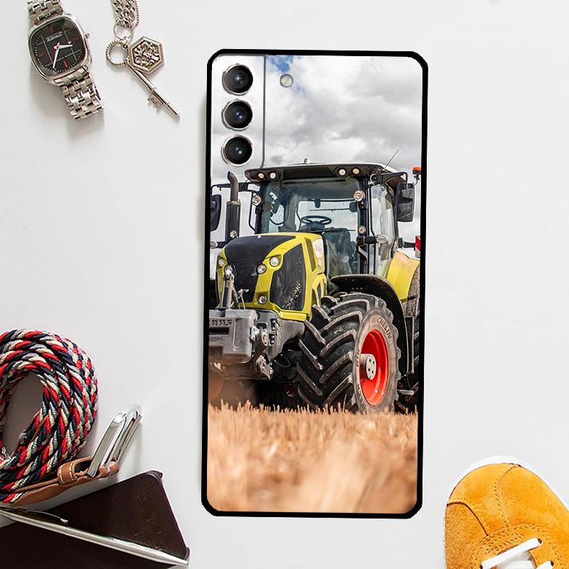 Farm Vehicle Tractor Case For Samsung Galaxy S24 Ultra S23 S22 S21 Plus S20 FE S8 S9 S10 Note 10 20 Ultra Cover