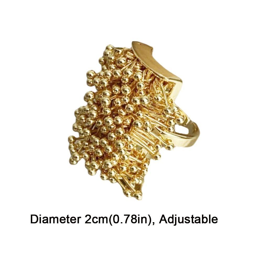 Design Open Index Finger Ring Chunky Style Exaggerated Design Open Rings Vintage Style Geometric Shape Chunky Jewelry